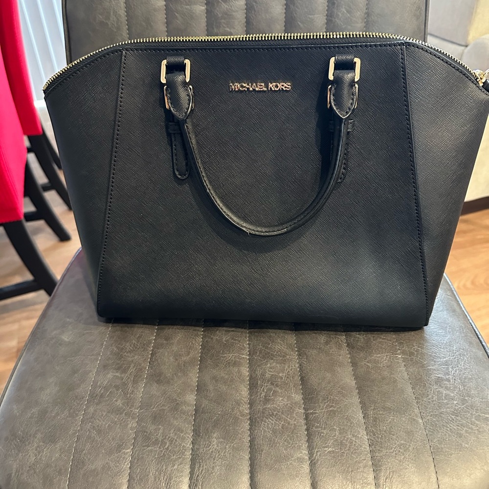 Michael Kors Black Satchel Bag